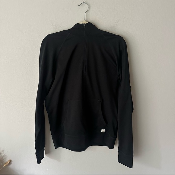 Vuori Ponto Performance Half-Zip Hoodie Black Medium - Picture 5 of 11